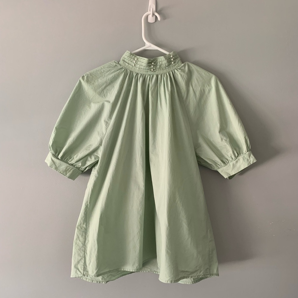 Mint green blouse